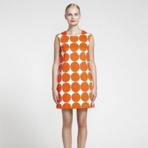 Marimekko Petro Polka Dot Lined Shift Dress Sz 32